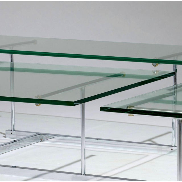 Gerald McCabe Rare Multi-Plane Coffee Table 1981 For Sale - Image 4 of 7