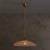 A 1970s Italian pendant in blown Murano glass, suspended from its original brass canopy with adjustable tension wires. The...