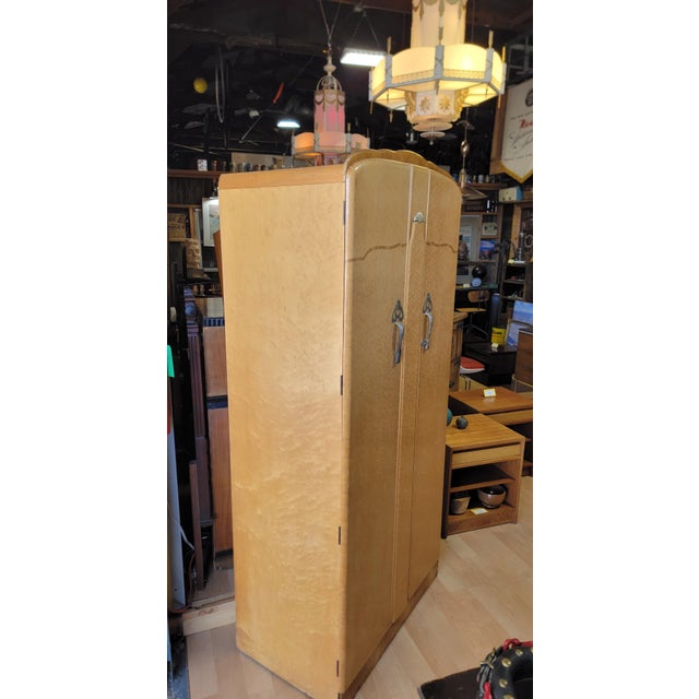 Art Deco Style 2 Door Fitted Wardrobe / Armoire For Sale - Image 12 of 18
