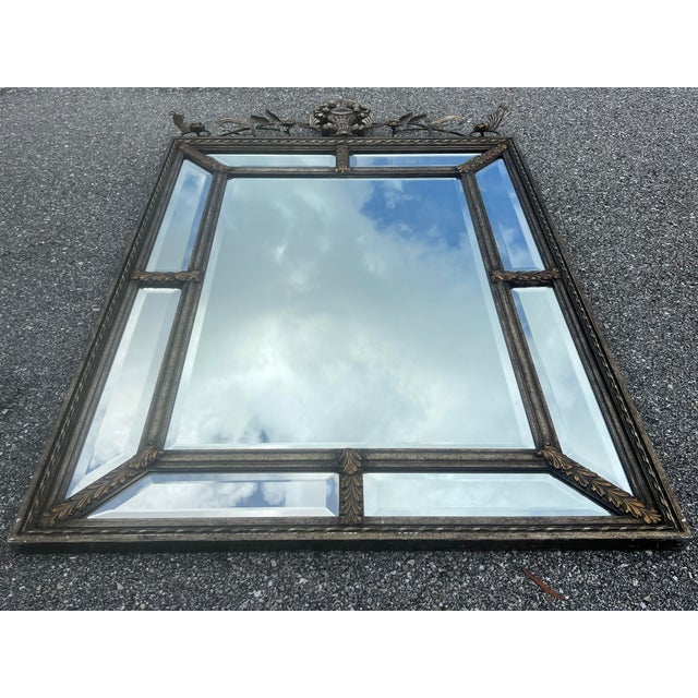 Traditional The Raschella Collection Inc. Brushed Gold Bronze Framed Mirror For Sale - Image 3 of 12