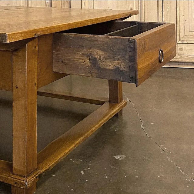 19th Century Rustic Country French Fruitwood Coffee Table For Sale In Dallas - Image 6 of 13