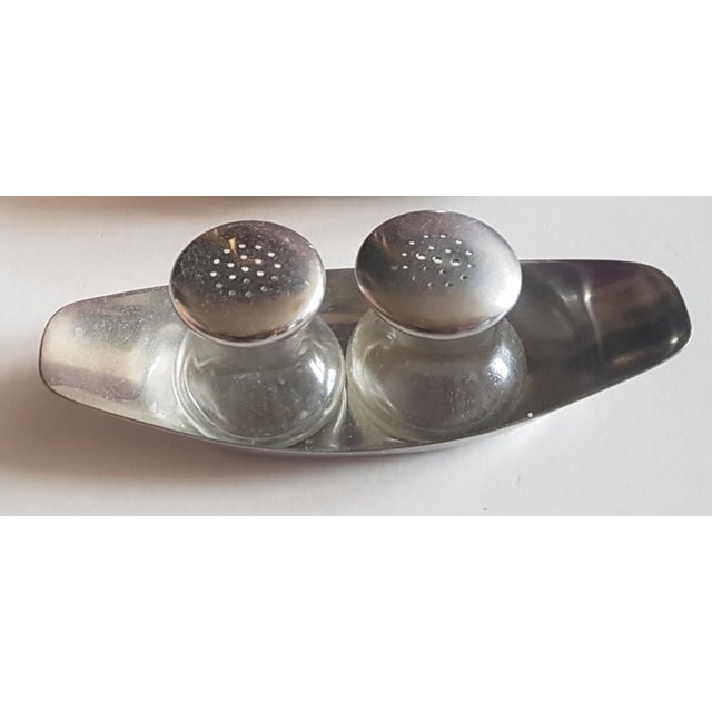 Egg Cup Salt and Pepper Shakers by Wilhelm Wagenfeld for WMF, 1960s, Set of 5, in Very Good conditions. Designed 1960 to...