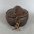 Early 20th Century African Tribal Nomadic Rattan Leather Container Basket with Lid For Sale - Image 3 of 11