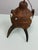 Handcrafted Nubian/Egyptian Leather Kohl Eyeliner Jar With Cowrie Shells For Sale - Image 9 of 12
