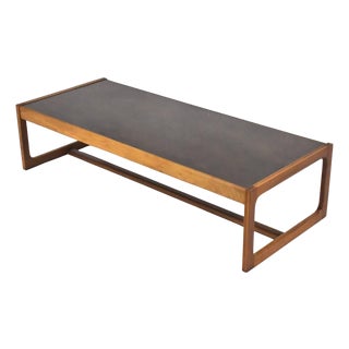 Folke Ohlsson Coffee Table with Bronze Top by DUX For Sale