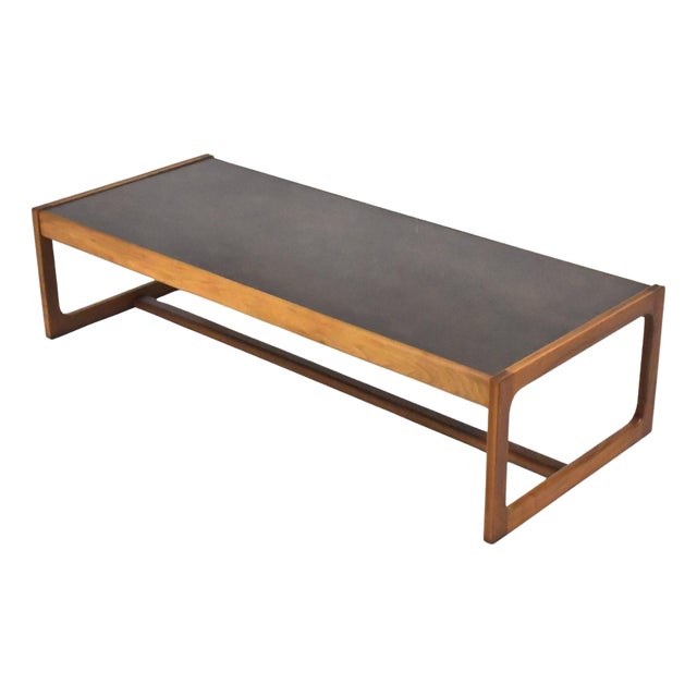 Folke Ohlsson Coffee Table with Bronze Top by DUX For Sale