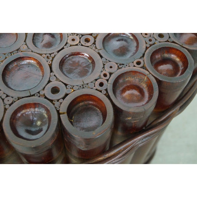 Genuine Bamboo Cylinder Round Dining Table Base Chairish