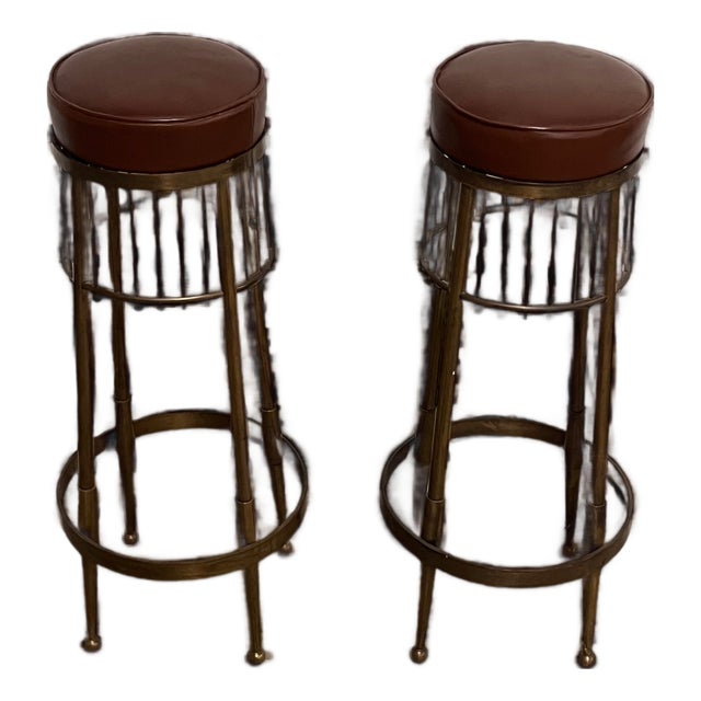 2 italian Vintage stools For Sale