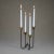 Black Swedish Candelholder by Gunnar Ander for Ystad Metal, 1950s For Sale - Image 8 of 8