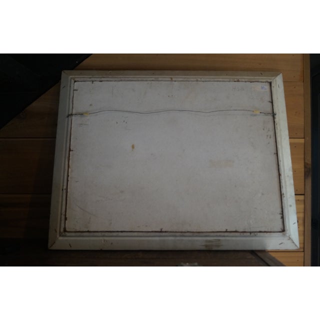 Paint 1950s Texas Artist Alma Hobson Plein Air Painting, Framed For Sale - Image 7 of 11