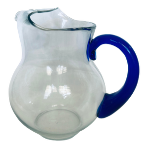 Vintage Libbey "Bravura" Blue Handled Pitcher 88oz