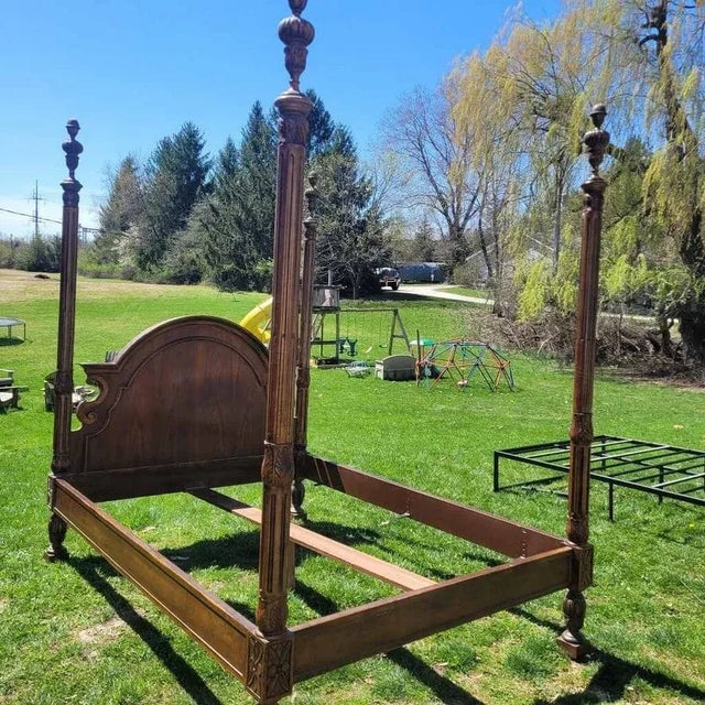 Queen Four-Poster Bed by Baker Furniture For Sale - Image 6 of 6