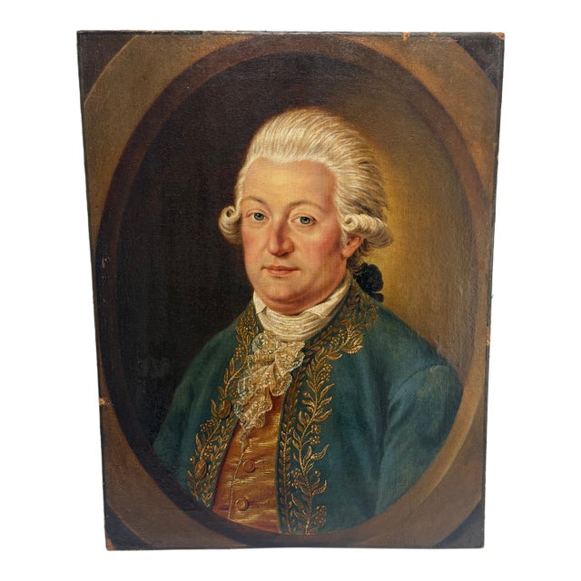 Fine Quality 18th Century Continental School Portrait of a Nobleman For Sale