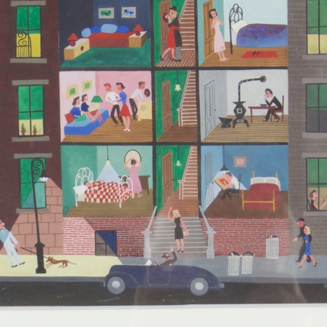 Robert Blanchard Mid-Century Gouache Painting on Paper Painted for the New Yorker Magazine For Sale - Image 4 of 9