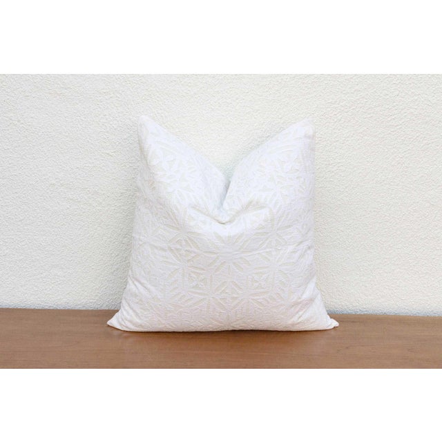 1990s Tuhinaa Applique Pillow Cover For Sale - Image 5 of 7