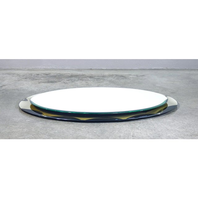 Wall Mirror from Metalvetro Galvorame, Siena, 1970s For Sale - Image 4 of 9