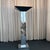 Mid-Century Modern 1980s Postmodern Chrome Skyscraper Torchiere Floor Lamp For Sale - Image 3 of 11