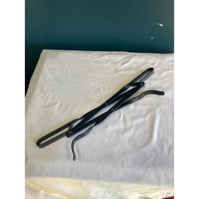 Vintage Iron and Brass Fireplace Tool Set For Sale - Image 12 of 12