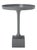 Metal Corvus Round Side Table in Dark Grey For Sale - Image 7 of 7