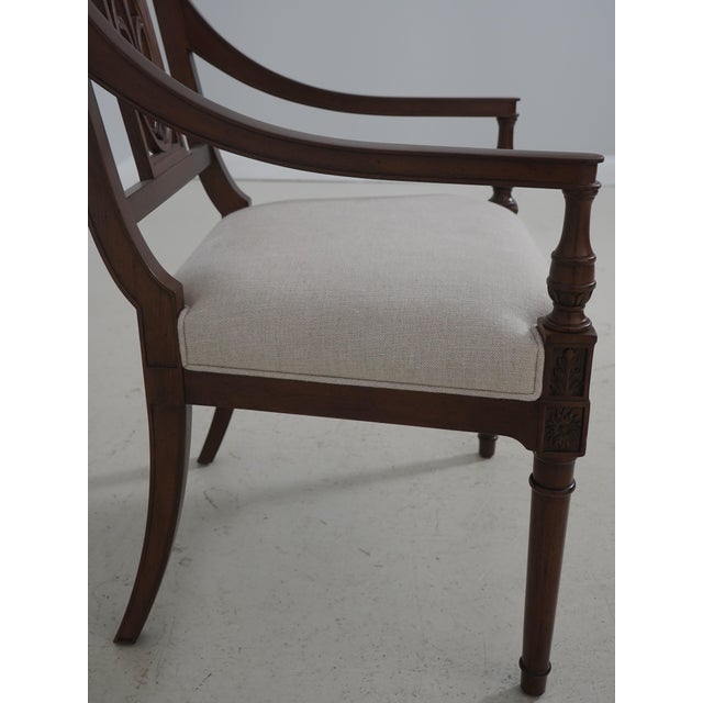 Set of 8 Theodore Alexander ‘The Iven Dining Room Armchairs’ For Sale In Philadelphia - Image 6 of 18