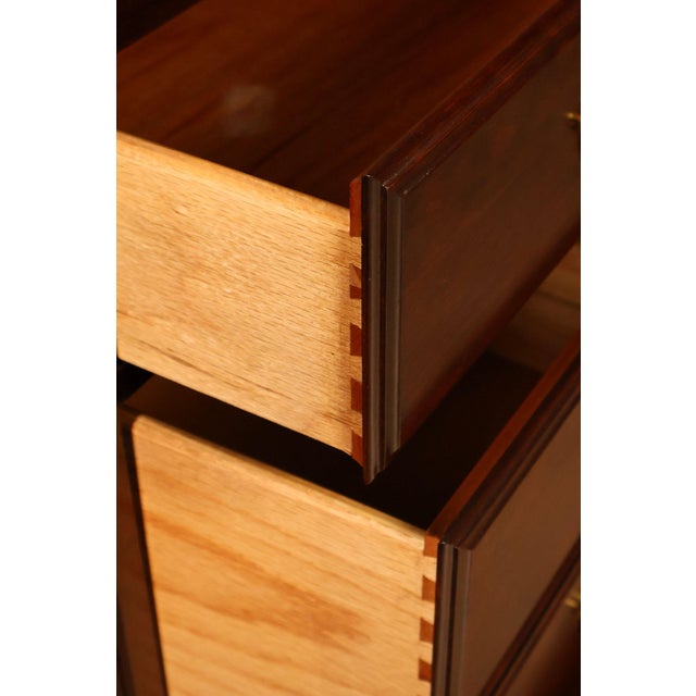 Pennsylvania House Chippendale Style Cherry Long Dresser with Mirror For Sale - Image 14 of 18