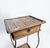 Vintage Mediterranean Revival Woven Rattan and Wood Side Table with Iron Base and Drawer, 1950s For Sale - Image 4 of 11