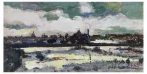 Magdalena Spasowicz, Warsaw, Oil on Board, 2000