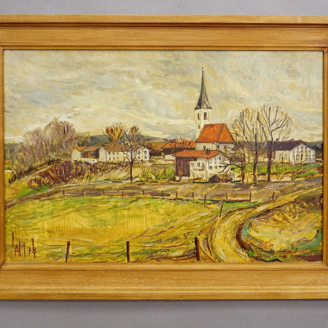 Impressionist Kirchberg in Tirol, 1978 – Oil Painting by Alexander Michael For Sale - Image 3 of 6