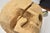 Light Yellow Large Folk Art Skull Wood Carving For Sale - Image 8 of 8