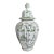 Moustiers Green and White Vase With Lid For Sale