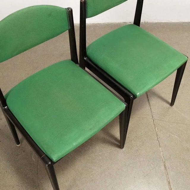 Wood Set of Vintage Dining Chairs, 1960s For Sale - Image 7 of 10
