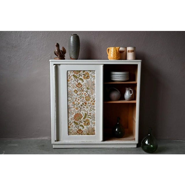 Vintage Bohemian Highboard Chest of Drawers with Sliding Doors, 1950s For Sale - Image 4 of 18