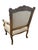 These beautiful gilt wood armchairs have stunning, ornately carved details throughout, including cabriole legs. They have...