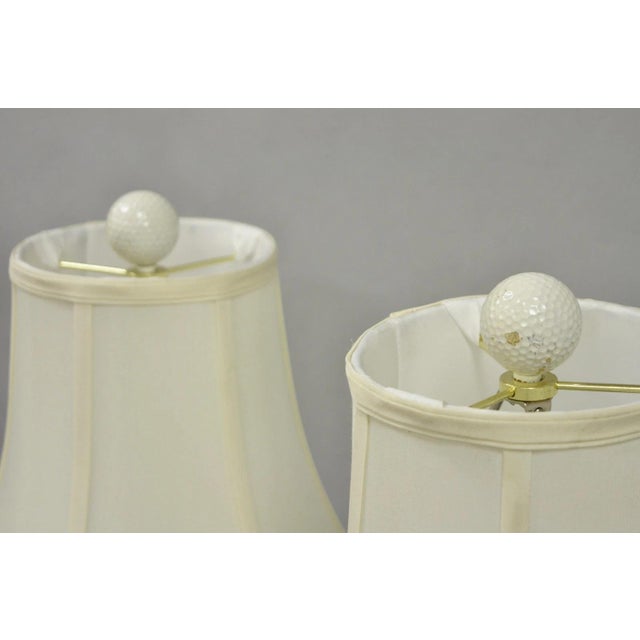 Decorative Modern Real Golf Club Mancave Game Room Table Lamps - A Pair For Sale In Philadelphia - Image 6 of 13