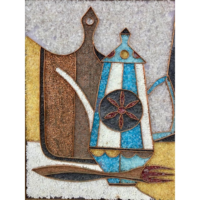 Sculpture Materials Mid-Century Modern Mosaic Artwork Circa 1960s For Sale - Image 7 of 7
