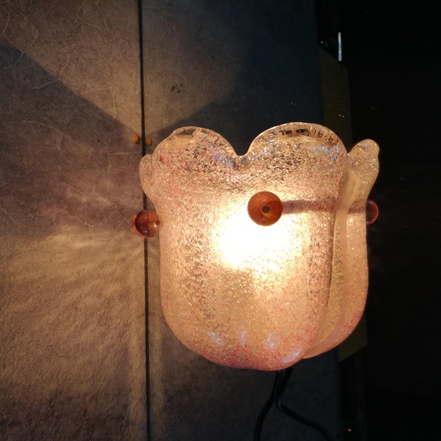 Murano Glass Wall Lamp, Italy, 1970s For Sale - Image 9 of 11