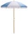 Baby Blue Gallo 6.5 Ft Beach Fringed Umbrella, Baby Blue Cabana Stripe For Sale - Image 8 of 8