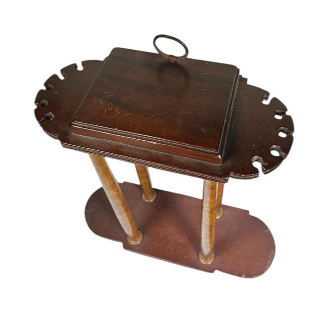 American Antique Four Column Spoon Holder For Sale - Image 3 of 6