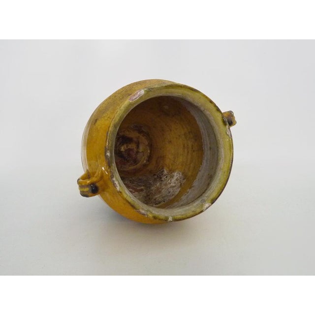 Antique Glazed Yellow Preserve Jar, 1800s For Sale - Image 5 of 7