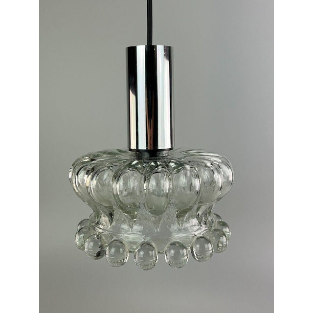 Mid-Century Space Age Hanging Lamp in Bubble Glass, 1970s For Sale - Image 4 of 16