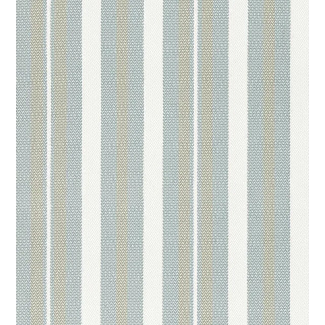 Sample - The House of Scalamandré Santorini Stripe Fabric, Seagull For Sale