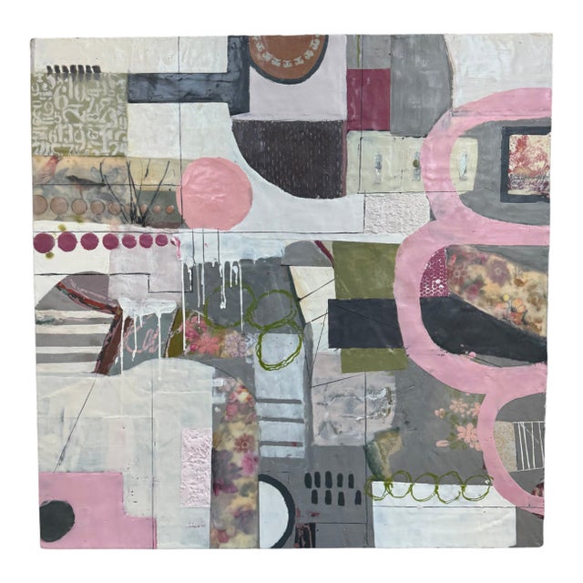 Contemporary Abstract Encaustic Painting "Passages - Unbound" by Therese Cook For Sale