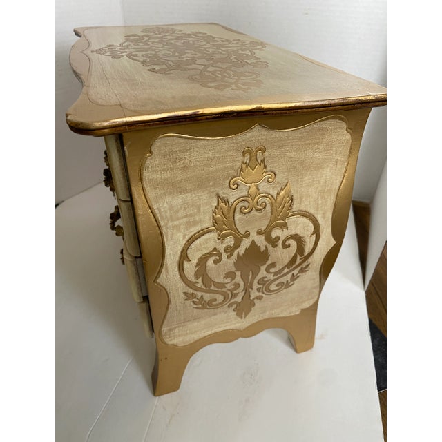 Vintage Florentine Italian Jewelry Music Box For Sale - Image 10 of 13