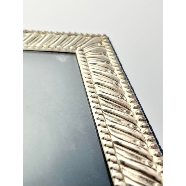 Carrs 1974 Carr’s of Sheffield .925 Sterling Silver Hallmarked Picture Frame For Sale - Image 4 of 10