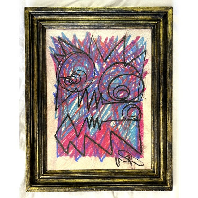 Signed Original Wayne Cunningham Abstract Figure Modern Art For Sale - Image 13 of 13