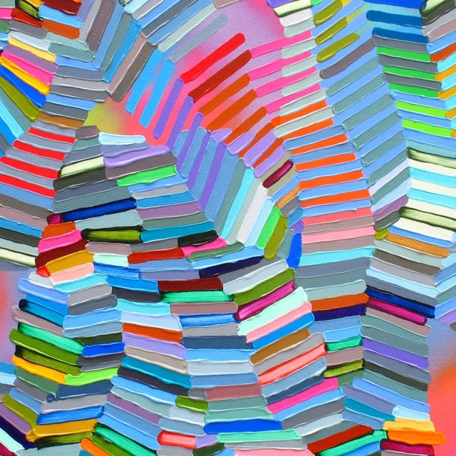 Martina Nehrling Contemporary Abstract Acrylic on Canvas Painting "Negotiation 3" by Martina Nehrling For Sale - Image 4 of 6