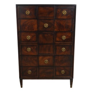Humphrey Bogart 6 Drawer Mahogany High Chest For Sale