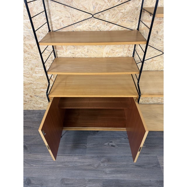Mid-Century Ash Shelf Wall Unit from WHB Germany, 1960s For Sale - Image 15 of 18