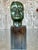 Discover the compelling beauty of abstract form with this vintage bronze sculpture depicting a woman's head. Crafted from...