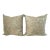 Restoration Hardware Damask Pillows 2 Silk Cotton 18x18” Damask Sage Green For Sale